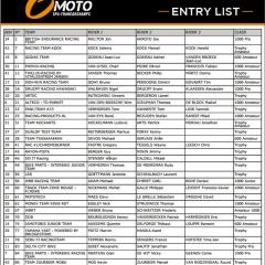 Deelnemerslijst 6h moto 14 augustus 2021