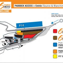 Plan paddock Francorchamps