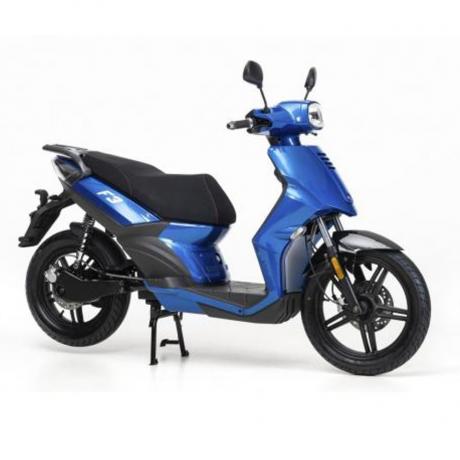 Blauwe Nipponia F3 (a/b-klasse) elektrische a-klasse bromfiets