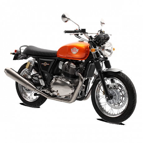 Royal Enfield Interceptor Orange Crush bij Bike Parts