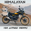 Himalayan 450 black met koffers