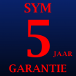 Sym 5 jaar garantie OP MOTORSCOOTERS